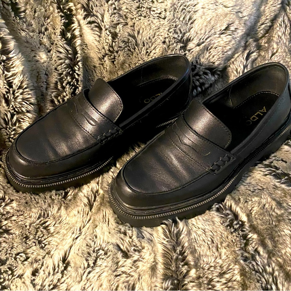 Aldo Classic Black Loafers